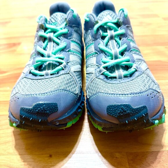 * SOLD * Adidas Womens Thrasher 2 Trail Running Shoes Size 9 Gray Teal - Picture 7 of 10